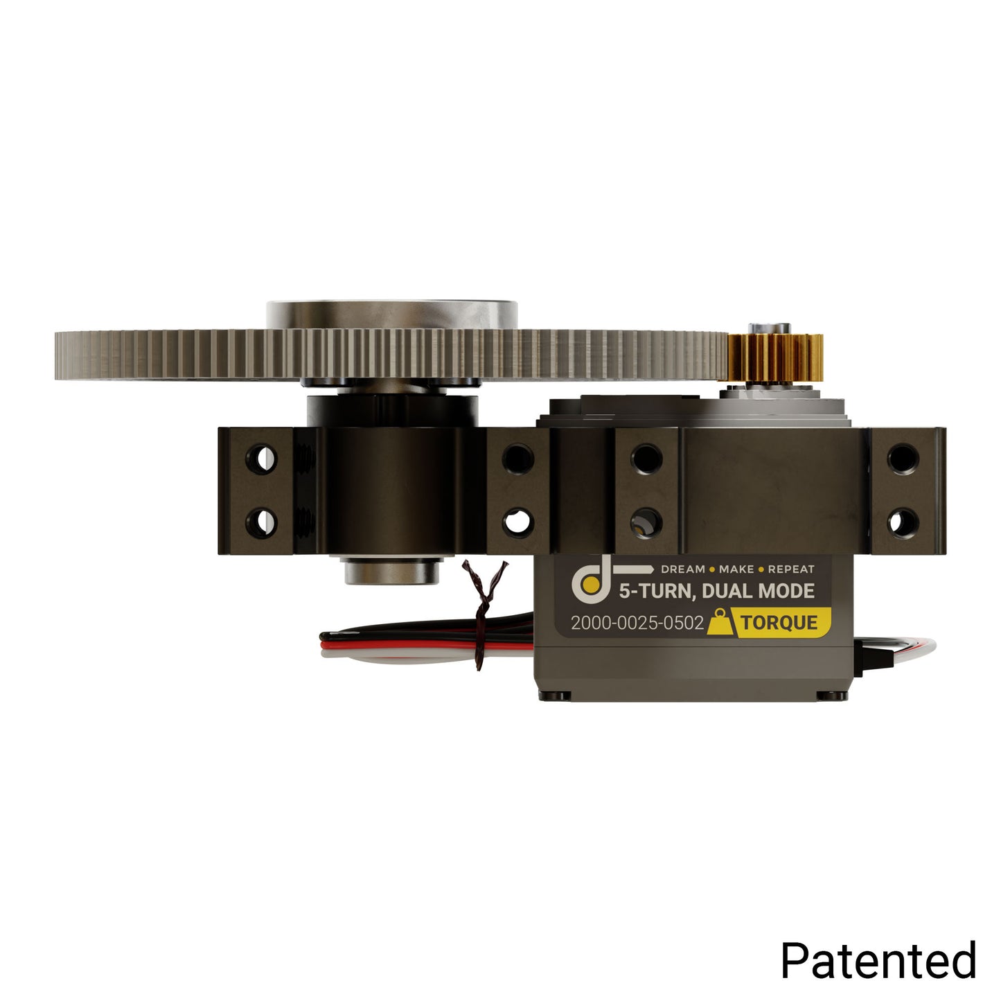 Stingray-7 Servo Gearbox (1.19 sec/60°, 8.6 RPM, 2450 oz-in Torque, 257° Rotation)