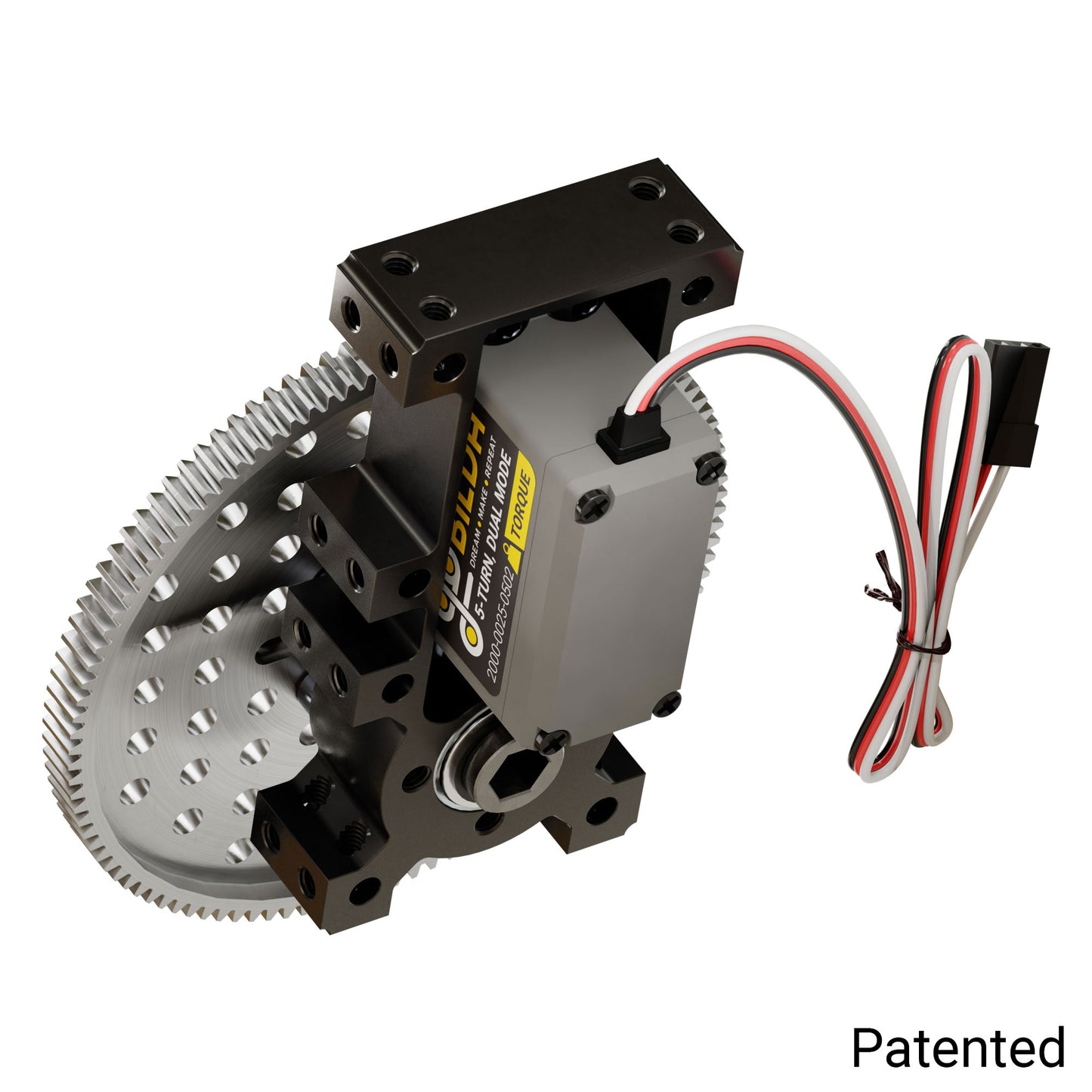 Stingray-9 Servo Gearbox (1.53 sec/60°, 6.7 RPM, 3150 oz-in Torque, 200° Rotation)