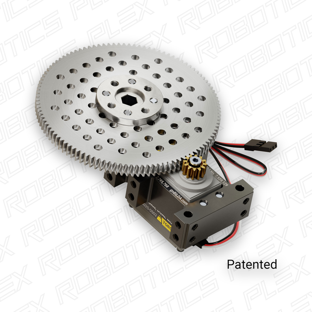 Stingray-9 Servo Gearbox (1.53 sec/60°, 6.7 RPM, 3150 oz-in Torque, 200° Rotation)
