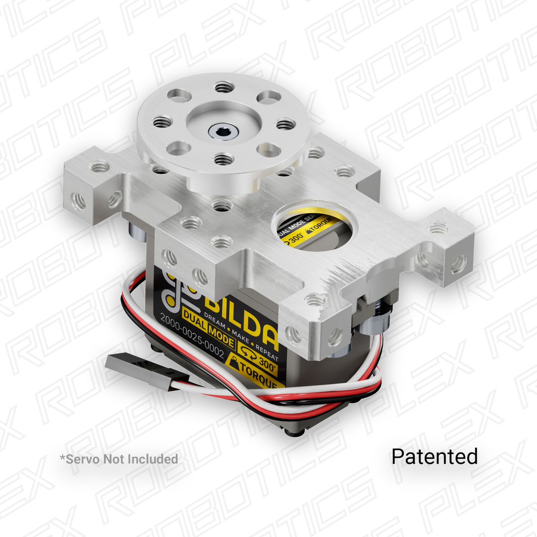 Compact ServoBlock® (43mm Width, For Standard Size H25T Spline Servo, Hub-Shaft)