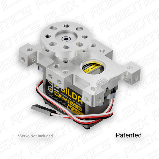Compact ServoBlock® (43mm Width, For Standard Size H25T Spline Servo, Hub-Shaft)