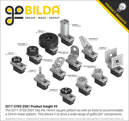 Compact ServoBlock® (27mm Width, For Axon MINI Servo, Hub-Shaft)