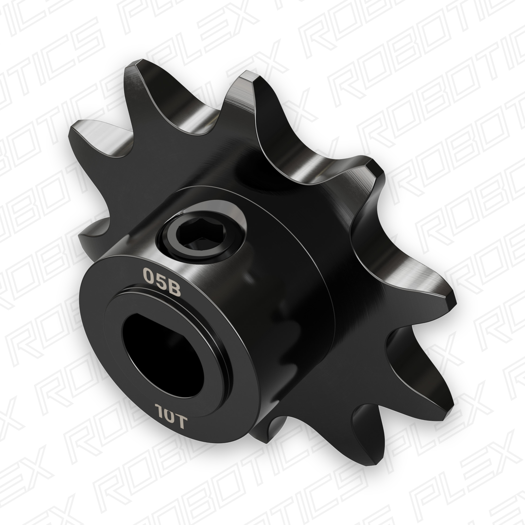 3307 Series 8mm Pitch Steel Set-Screw Sprocket (6mm D-Bore, 10 Tooth)