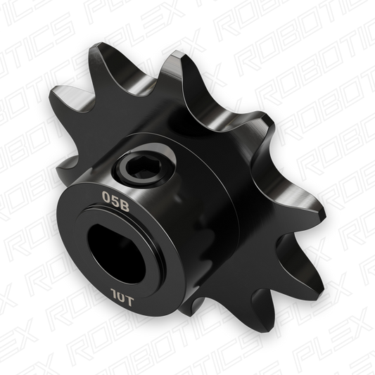 3307 Series 8mm Pitch Steel Set-Screw Sprocket (6mm D-Bore, 10 Tooth)