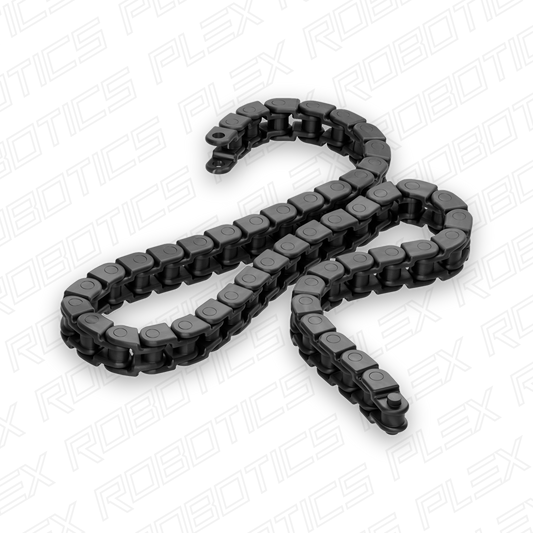 3309 Series 8mm Pitch Plastic Chain (50 Links/400mm, Black)