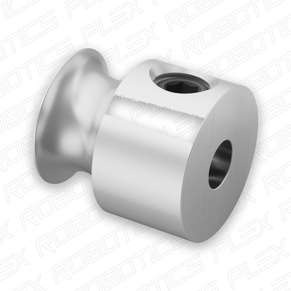 3401 Series Set-Screw Round Belt Pulley (4mm Bore, 8mm PD)