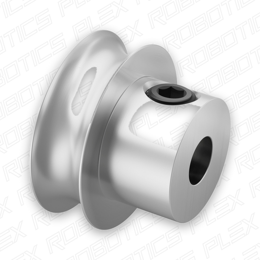 3401 Series Set-Screw Round Belt Pulley (5mm Bore, 16mm PD)