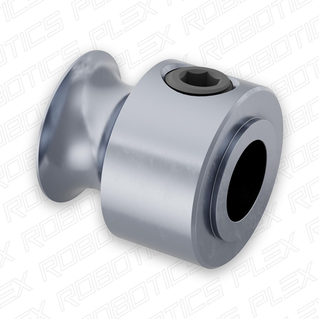 3401 Series Set-Screw Round Belt Pulley (6mm Bore, 8mm PD)
