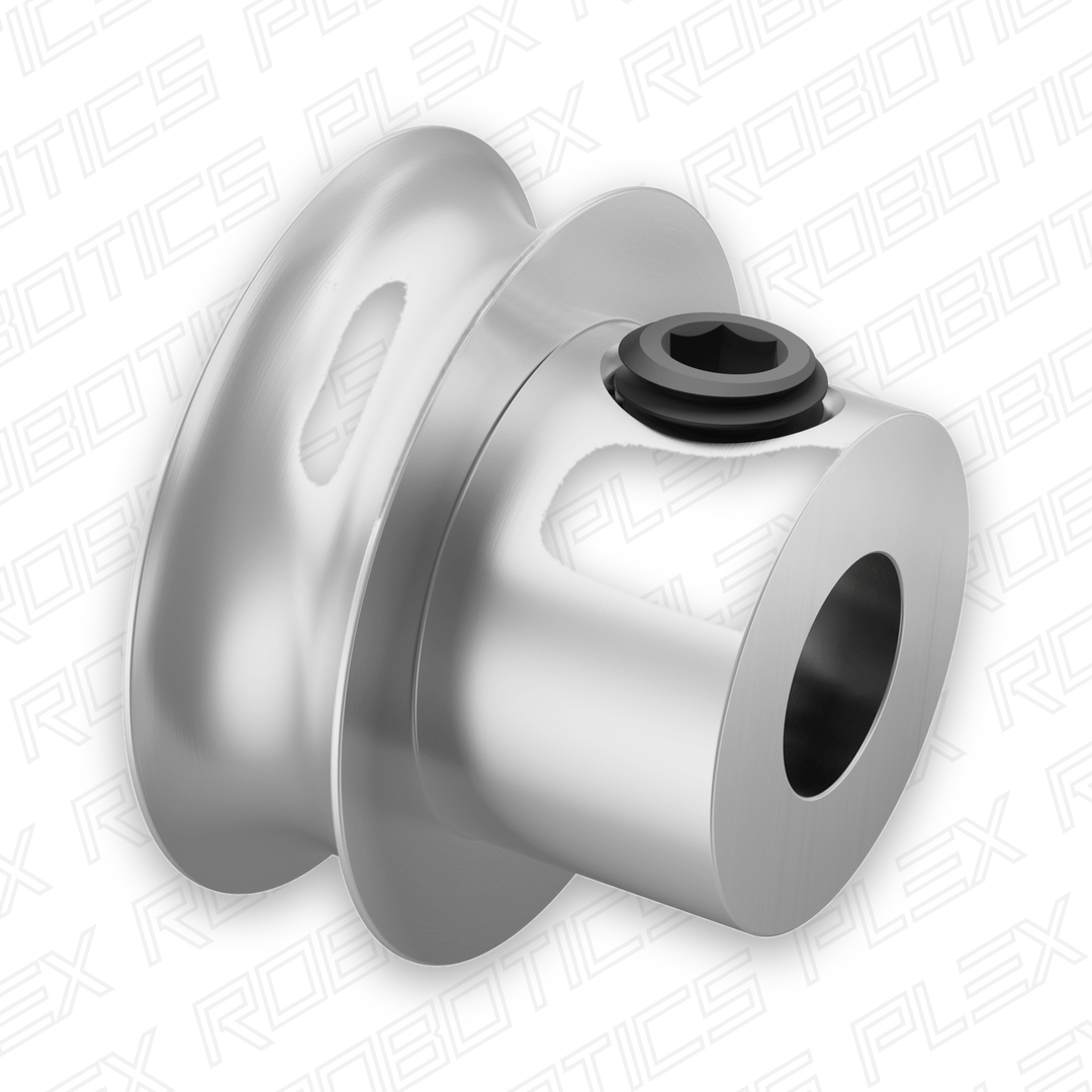 3401 Series Set-Screw Round Belt Pulley (6mm Bore, 16mm PD)