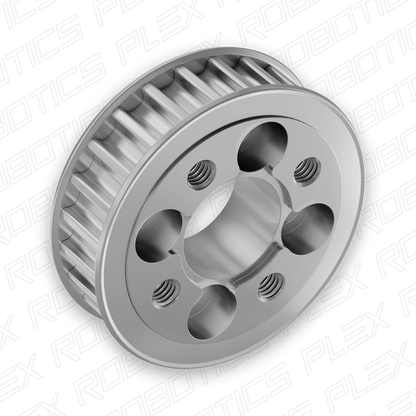 3411 Series 5mm HTD Pitch Aluminum Hub Mount Timing Belt Pulley (14mm Bore, 24 Tooth)