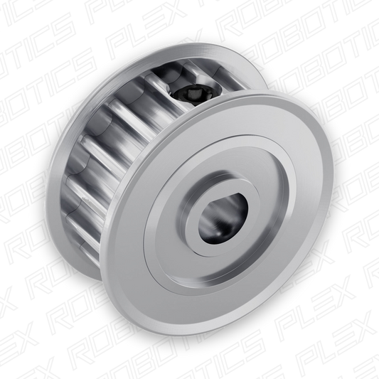 3417 Series 5mm HTD Pitch Set-Screw Pinion Timing Belt Pulley (6mm D-Bore, 16 Tooth)