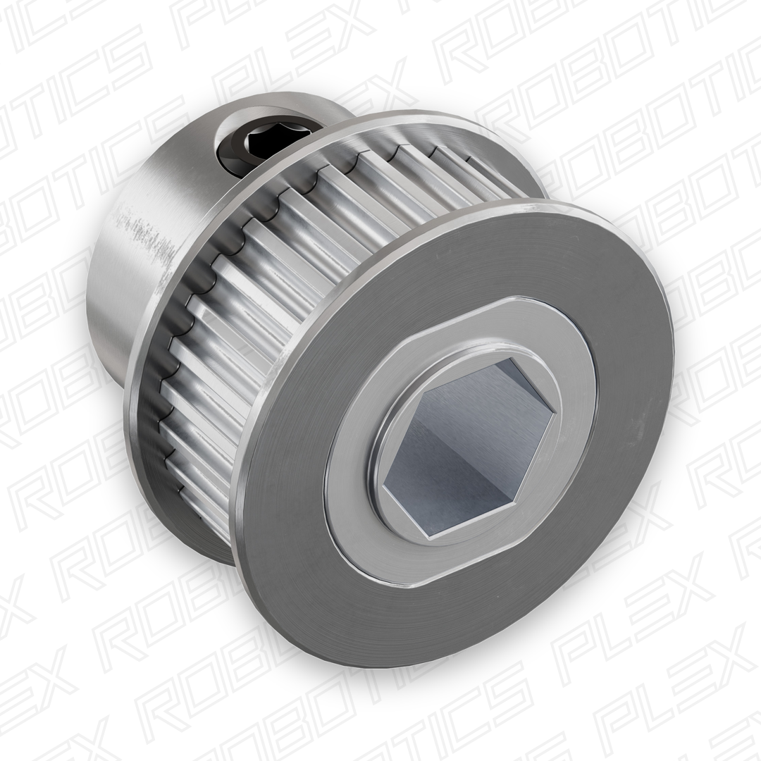 2mm Pitch GT2 Pinion Timing Pulley (8mm REX® Bore, 30 Tooth)