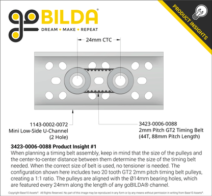 2mm Pitch GT2 Timing Belt (6mm Width)
