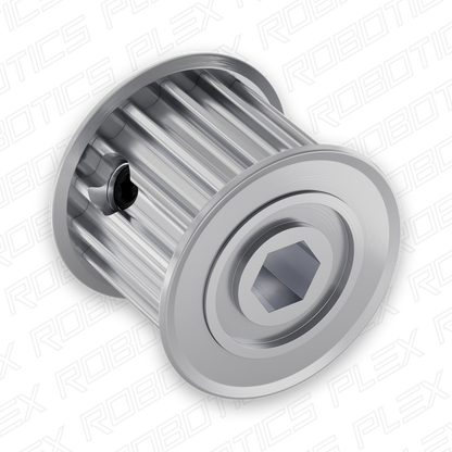 Dual Belt, 5mm HTD Pitch, Set-Screw Pinion Timing Belt Pulley (8mm REX Bore, 16 Tooth)