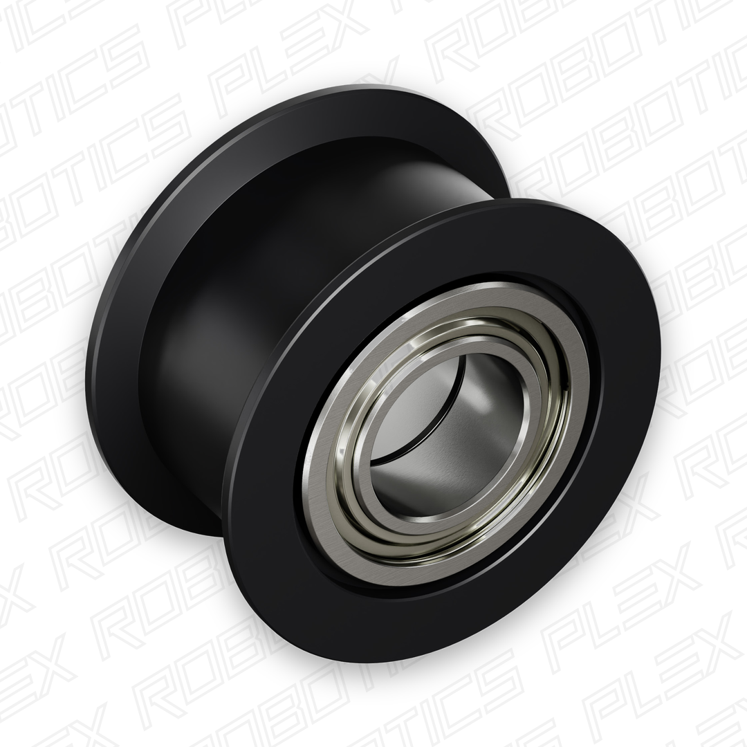 Dual-Bearing Timing Belt Idler Pulley (8mm Bore, 18.5mm Diameter, 9.5mm Inside Width)