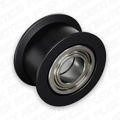 Dual-Bearing Timing Belt Idler Pulley (8mm Bore, 18.5mm Diameter, 9.5mm Inside Width)