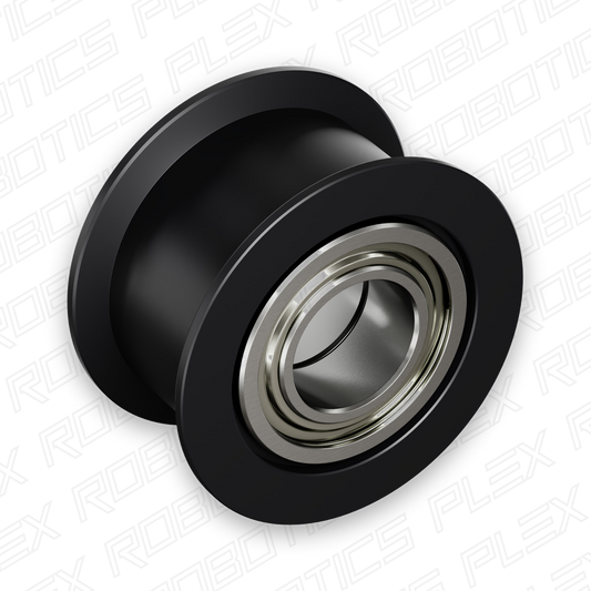 Dual-Bearing Timing Belt Idler Pulley (8mm Bore, 18.5mm Diameter, 9.5mm Inside Width)