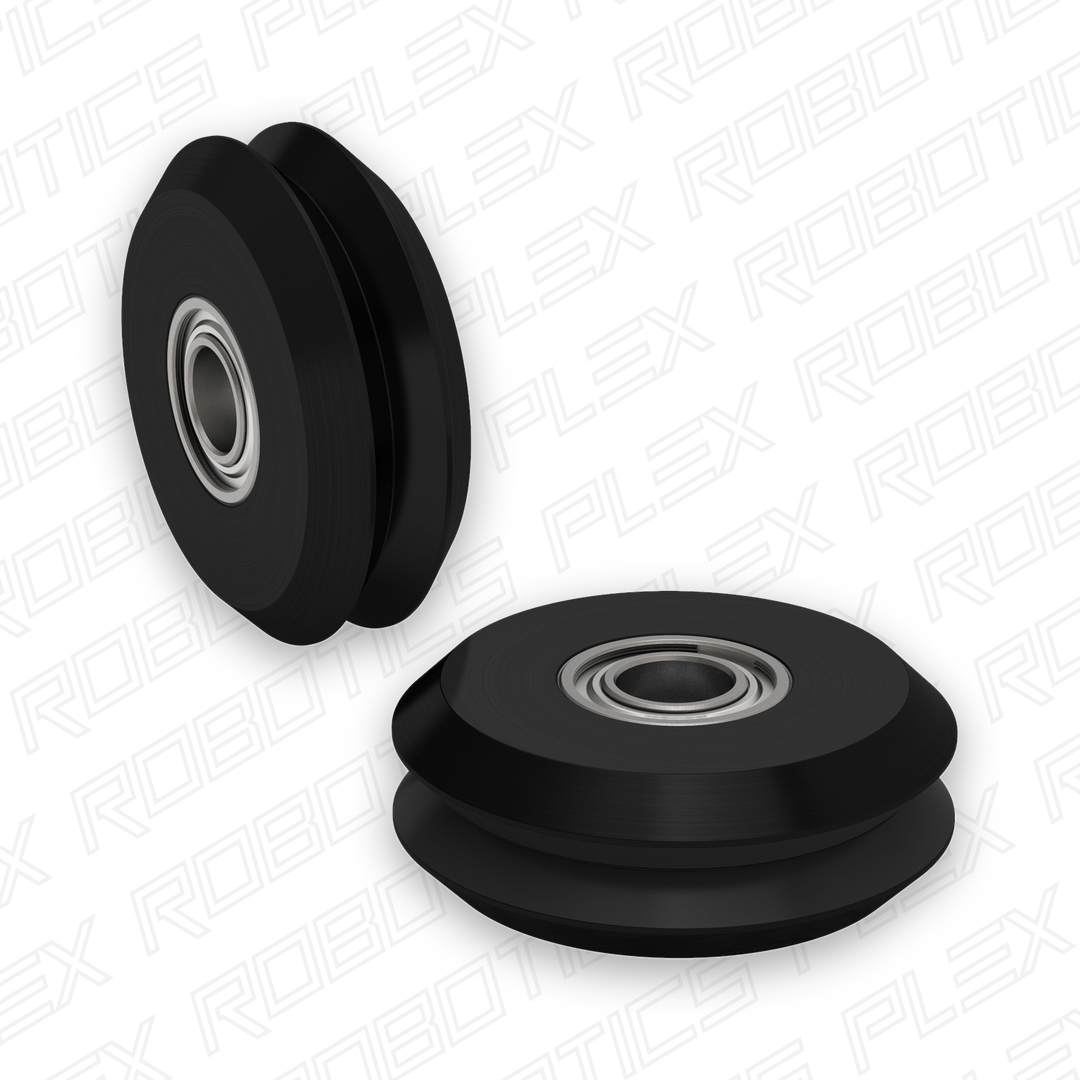 3600 Series W-Wheel (6mm Bore, 29mm OD, 10mm Width) - 2 Pack