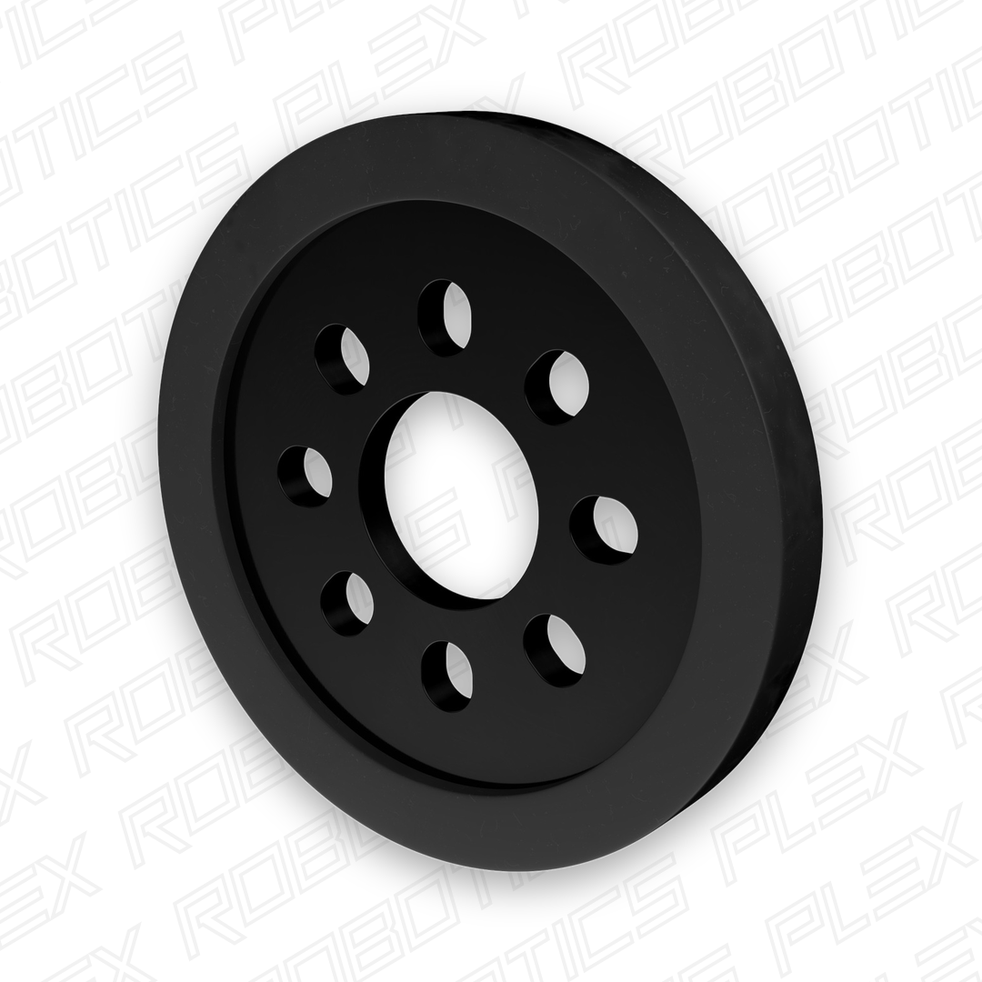 3607 Series Disc Wheel (14mm Bore, 48mm Diameter, Black) - 2 Pack
