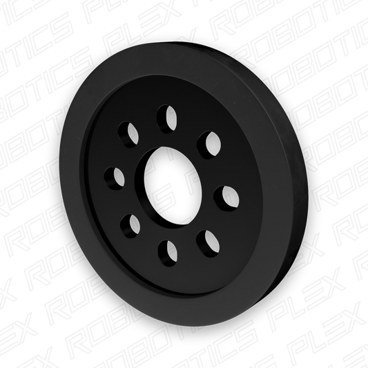3607 Series Disc Wheel (14mm Bore, 48mm Diameter, Black) - 2 Pack