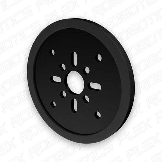 3607 Series Disc Wheel (14mm Bore, 72mm Diameter, Black) - 2 Pack