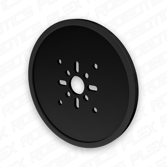 3607 Series Disc Wheel (14mm Bore, 96mm Diameter, Black) - 2 Pack