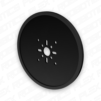 3607 Series Disc Wheel (14mm Bore, 120mm Diameter, Black) - 2 Pack