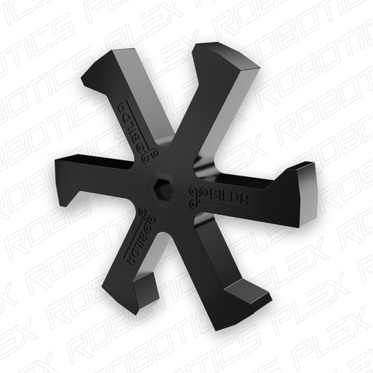 3615 Series Boot-Wheel (8mm REX™ Bore, 96mm Diameter, 30A Durometer)