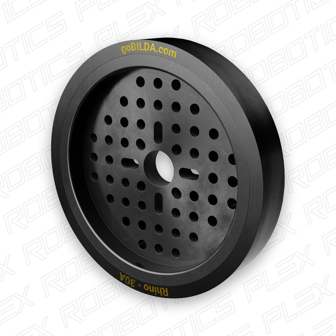 3619 Series Thin Rhino Wheel (14mm Bore, 96mm Diameter, 30A Durometer)