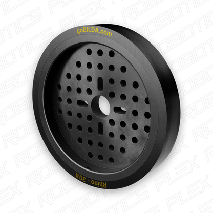 3619 Series Thin Rhino Wheel (14mm Bore, 96mm Diameter, 30A Durometer)