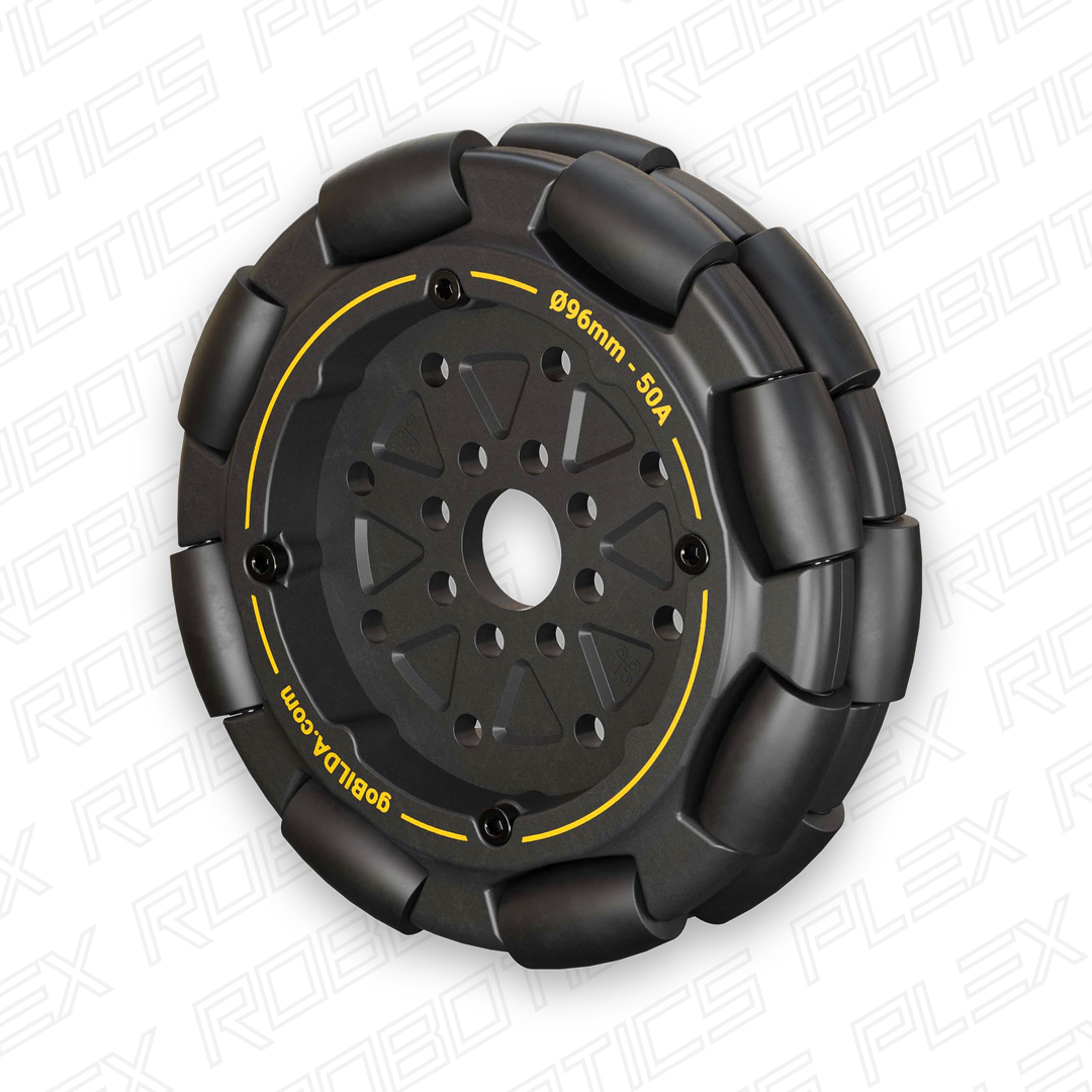 96mm Omni Wheel (14mm Bore, 50A Durometer)