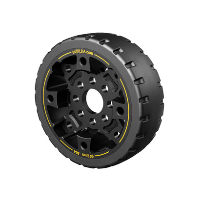 Hogback Traction Wheel (72mm Diameter, 50A Durometer)