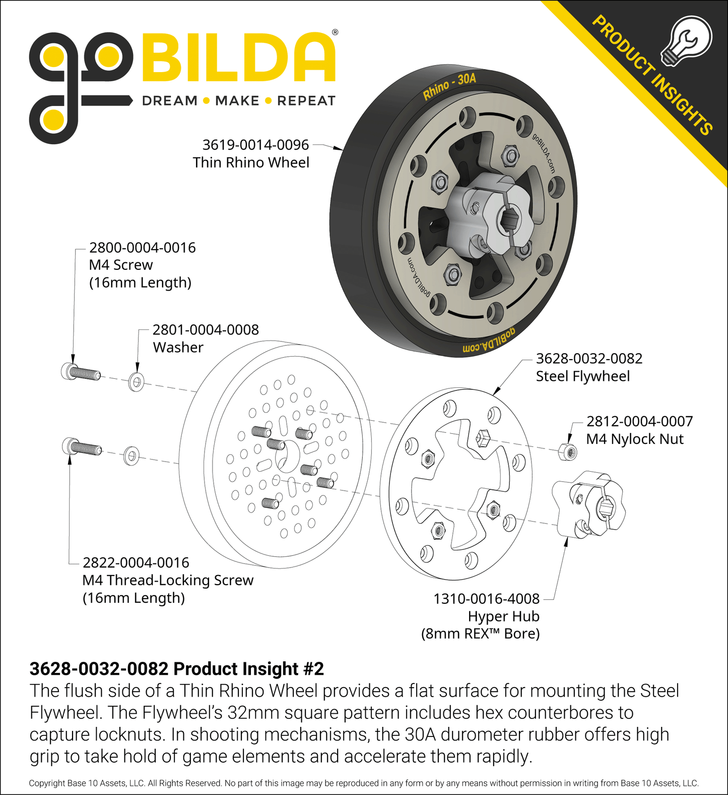 Steel Flywheel (82mm Diameter, 152g, 840 g·cm²)