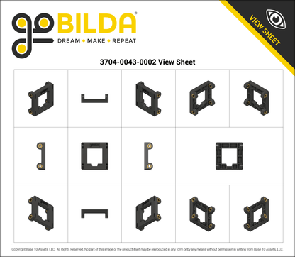 goRAIL® Slide-Block (43-2) - 2 Pack