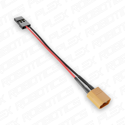 XT30 [FH-MC] to 2-Pos TJC8 Power Connector [MH-FC] Adaptor (60mm Length)