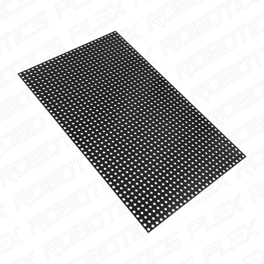 Transparent Black Polycarbonate Grid Plate (1.5mm Thickness, 27 x 44 Hole, 216 x 352mm)
