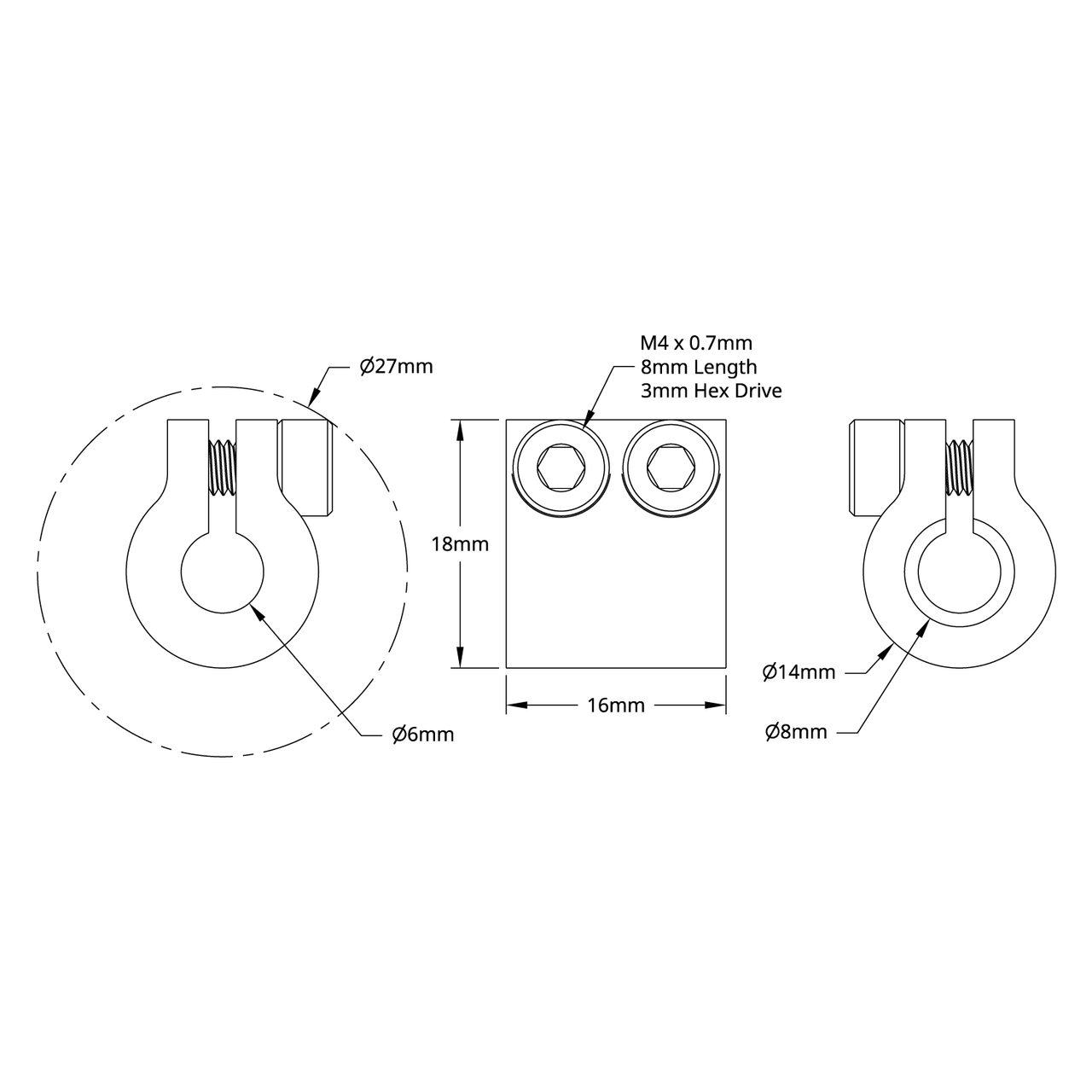 4000 Series Clamping Shaft Coupler