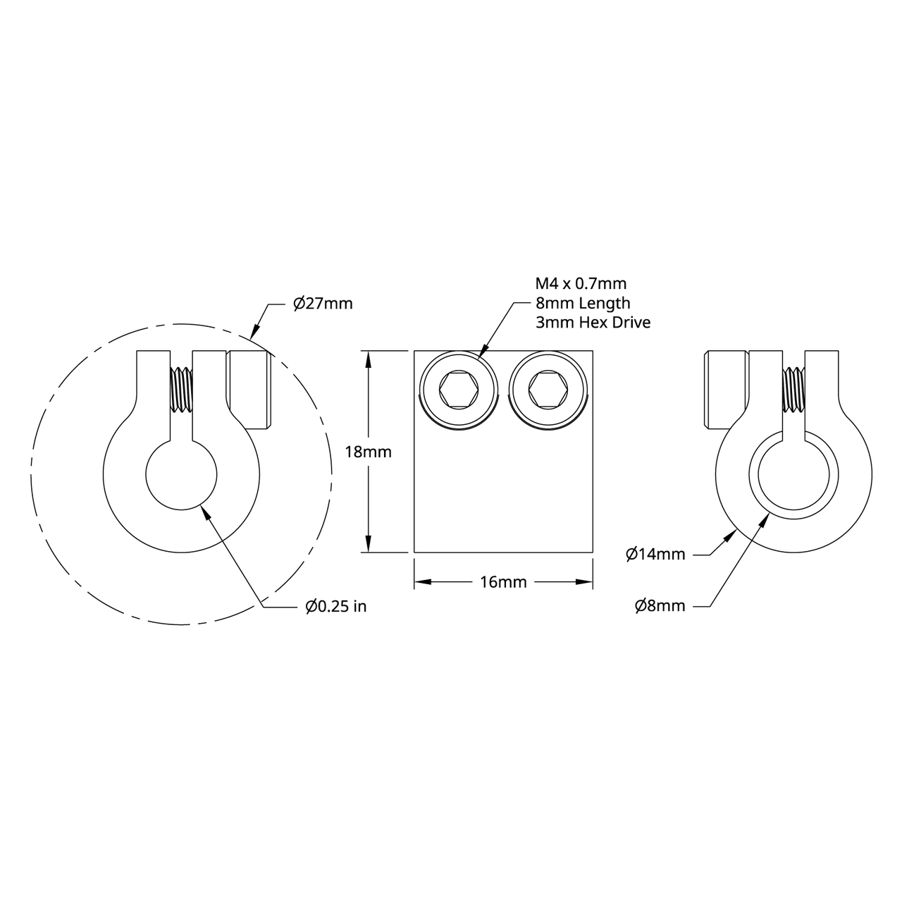 4000 Series Clamping Shaft Coupler