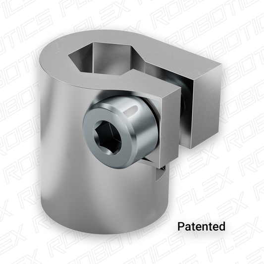 4001 Series Clamping Servo to Shaft Coupler (25 Tooth Spline to 8mm REX™ Bore)