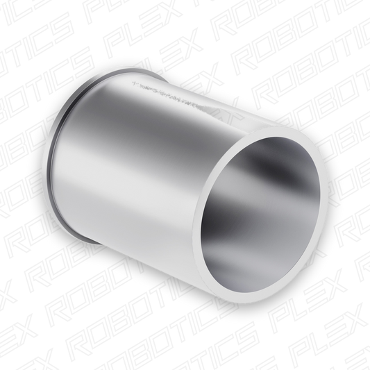 4102 Series Aluminum Flanged Tube (28mm ID x 32mm OD, 39mm Length)