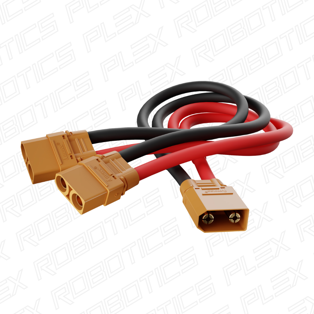 XT90 Y-Harness (Single FH-MC XT90 to Dual MH-FC XT90, 300mm Length)