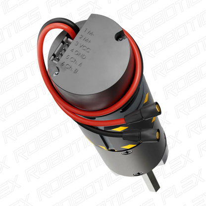 5304 Series Saturn Planetary Gear Motor (80mm Length 8mm REX™ Shaft, 3.3 - 5V Encoder)