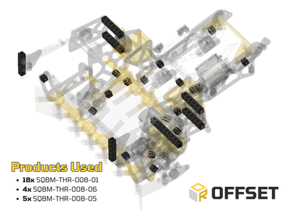 Offset Threaded Square Beam Bundle (64 pack)