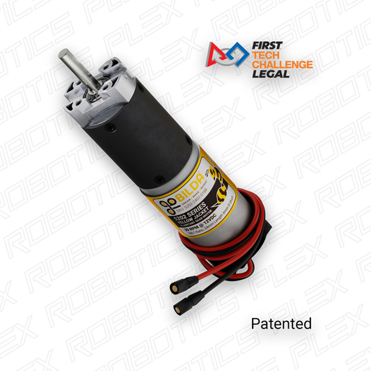 5202 Series Yellow Jacket Planetary Gear Motor (188:1 Ratio, 24mm Length 6mm D-Shaft, 30 RPM, ⌀36mm Gearbox, 3.3 - 5V Encoder)