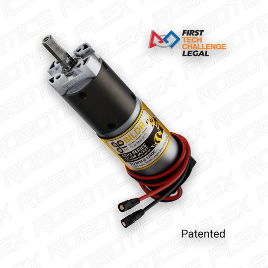 5203 Series Yellow Jacket Planetary Gear Motor (50.9:1 Ratio, 24mm Length 8mm REX® Shaft, 117 RPM, 3.3 - 5V Encoder)