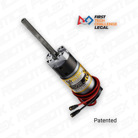 5204 Series Yellow Jacket Planetary Gear Motor (5.2:1 Ratio, 80mm Length 8mm REX® Shaft, 1150 RPM, 3.3 - 5V Encoder)