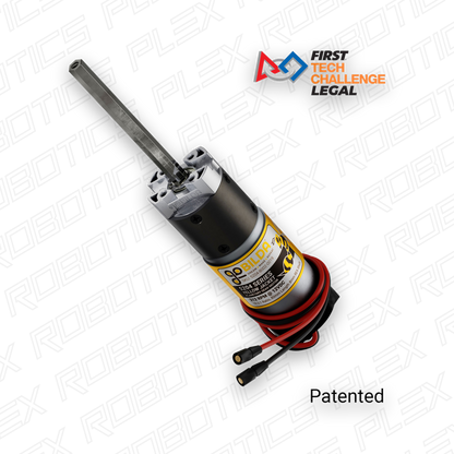 5204 Series Yellow Jacket Planetary Gear Motor (19.2:1 Ratio, 80mm Length 8mm REX® Shaft, 312 RPM, 3.3 - 5V Encoder)