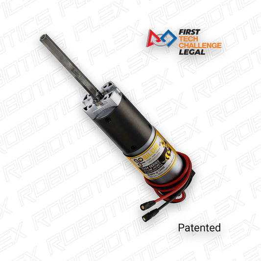 5204 Series Yellow Jacket Planetary Gear Motor (188:1 Ratio, 80mm Length 8mm REX® Shaft, 30 RPM, 3.3 - 5V Encoder)