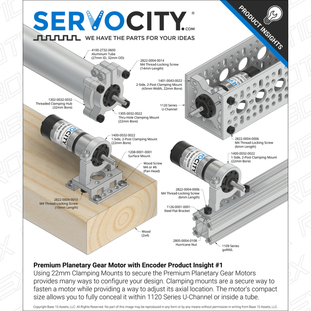 Premium Planetary Gear Motor w/ Encoder