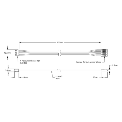 Encoder Breakout Cable (300mm Length)